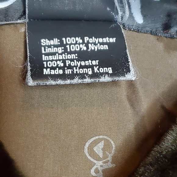 Vintage Obermeyer Red Ski Jacket Quilted faux fur lined hood‎ arm patch size 10 - Picture 6 of 13